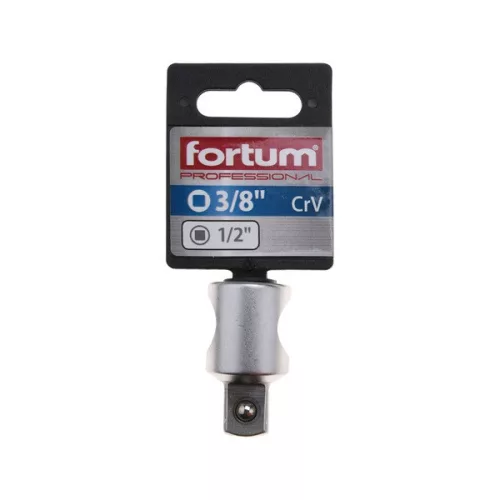 FORTUM adapter hosszabbító szárhoz, 1/2" külső befogás, 3/8" belső lyuk, 61CrV5