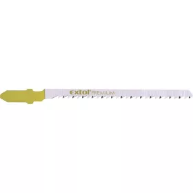   EXTOL PREMIUM dekopírfűrészlap 5db Bosch befogással, HCS, puhafához, egyenes és íves vágáshoz
