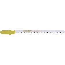EXTOL PREMIUM dekopírfűrészlap 5db Bosch befogással, HCS, puhafához, egyenes és íves vágáshoz