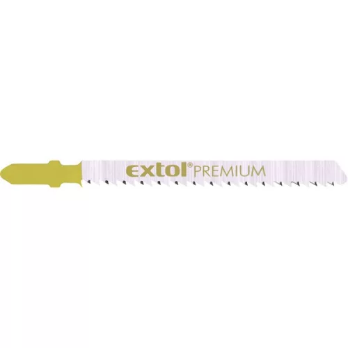EXTOL PREMIUM dekopírlap 5db Bosch befogással, HCS, fordított fogazással, egyenes vágáshoz puhafához