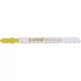   EXTOL PREMIUM dekopírlap, 5db, Bosch befogás, HCS, 75×8×1,5mm, hosszú egyenes vágáshoz