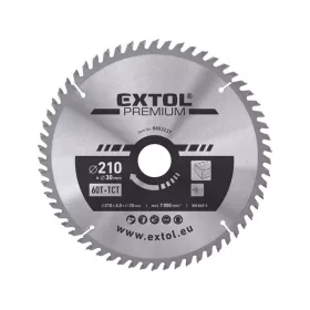   EXTOL PREMIUM keményfémlapkás körfűrészlap 140×16mm T30 2,8mm max. 9000 ford/perc