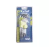 EXTOL CRAFT Torx kulcskészlet 9db, lyukas végű, Cr40, bliszteren