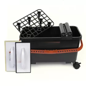   EXTOL PREMIUM burkoló készlet 24l-es vödörrel, 2db simítóval, ráccsal, fékezhető kerékkel