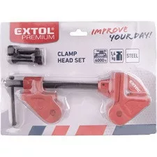 EXTOL PREMIUM négyszögtengelyes csavaros asztalos szorító 1", acél