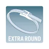 EXTOL PREMIUM EXTRA fekete nylon kábelkötegelő 3,6×200mm 100db UV-, sav- és lúgálló