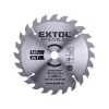EXTOL PREMIUM tartalék körfűrészlap 8891822 géphez, keményfémlapkás, 165×2,3×16mm, 24T