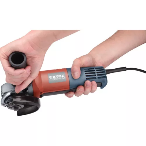 EXTOL PREMIUM sarokcsiszoló 125mm, 900W, lapátkapcsolóval, papírdobozban