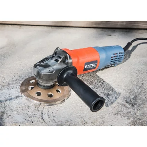 EXTOL PREMIUM sarokcsiszoló 125mm, 900W, lapátkapcsolóval, papírdobozban