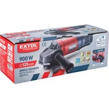 EXTOL PREMIUM sarokcsiszoló 125mm, 900W, lapátkapcsolóval, papírdobozban