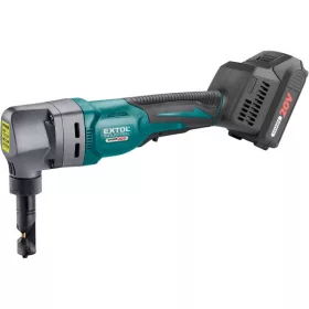   EXTOL INDUSTRIAL Share20V akkus lemezlyukasztógép, Li-ion, 20V, 1db akku, 1db töltő, 2000 mAh