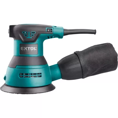 EXTOL INDUSTRIAL rotációs excentrikus csiszológép 350W, 125mm, 8000-12000 ford.