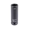 FORTUM gépi impakt dugófej 1/2", 19 mm, L 78 mm, feketített