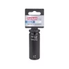 FORTUM gépi impakt dugófej 1/2", 21 mm, L 78 mm, feketített