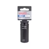 FORTUM gépi impakt dugófej 1/2", 22 mm, L 78 mm, feketített