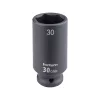 FORTUM gépi impakt dugófej 1/2", 30 mm, L 78 mm, feketített