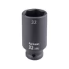FORTUM gépi impakt dugófej 1/2", 32 mm, L 78 mm, feketített