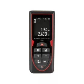   EXTOL PREMIUM digitális zöld lézeres távolságmérő, beépített akkuval, 0,05-70m, +/-2,0mm