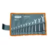 EXTOL PREMIUM csillag-villás kulcs készlet, hajlított, CrV, mattkróm, 12db, 6-22mm