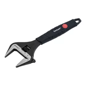   FORTUM állítható villáskulcs 150mm/6", 0-34mm nyílás, CrV, foszfátozott, gumírozott markolat