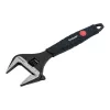 FORTUM állítható villáskulcs 200mm/8", 0-40mm nyílás, CrV, foszfátozott, gumírozott markolat