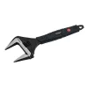 FORTUM állítható villáskulcs 300mm/12", 0-60mm nyílás, CrV, foszfátozott, gumírozott markolat