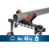 FORTUM multifunkciós munkabak és fűrészbak, 4 az 1-ben görgős állvány, 83 - 127 cm