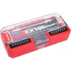 EXTOL PREMIUM racsnis csavarhúzó készlet 43 db 1/4" bitekkel Cr.V. acél