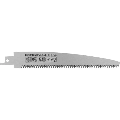 EXTOL INDUSTRIAL szablyafűrészlap Bosch befogással, 175 mm, 8TPI, fához, durva vágáshoz