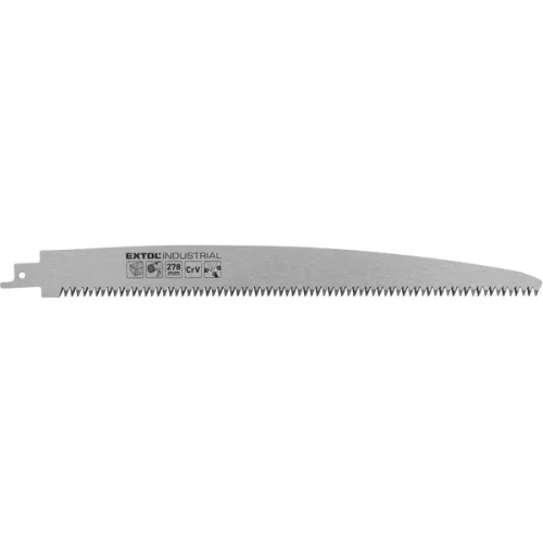 EXTOL INDUSTRIAL szablyafűrészlap Bosch befogással, 278 mm, 8TPI, fához, durva vágáshoz