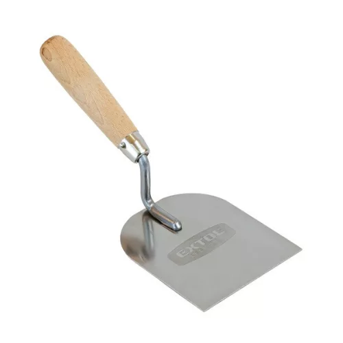 EXTOL CRAFT rozsdamentes stukkó simító bükkfa fogantyúval, 100mm