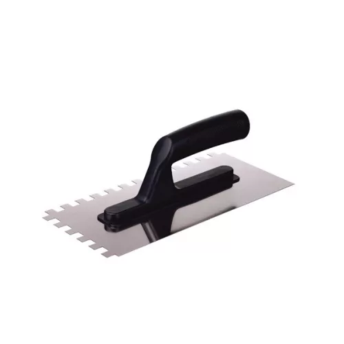 EXTOL CRAFT rozsdamentes glettelőkanál 270×128×80mm, 8×8mm, műanyag nyél