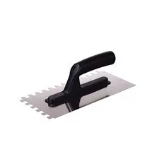 EXTOL CRAFT rozsdamentes glettelőkanál 270×128×80mm, 8×8mm, műanyag nyél