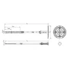 FIX-PA szigetelésrögzítő dübel műanyag szeggel 10×200mm, 100db