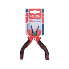 EXTOL PREMIUM kerek csőrű mini fogó, 125 mm, rugós, kétszínű műanyag nyél