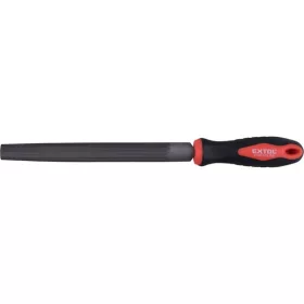   EXTOL PREMIUM félkerek fémreszelő 200mm, T12 acél, finom vágat 2, TPR műanyag nyél