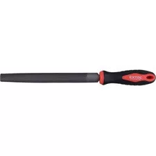 EXTOL PREMIUM félkerek fémreszelő 200mm, T12 acél, finom vágat 2, TPR műanyag nyél