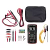EXTOL PREMIUM digitális multiméter True RMS hangjelzővel, Amper/Volt/Ohm mérő, 2 db 1,5V AA elem