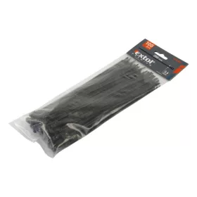   EXTOL PREMIUM fekete nylon kábelkötegelő 9,0×600mm 50db UV-, sav- és lúgálló