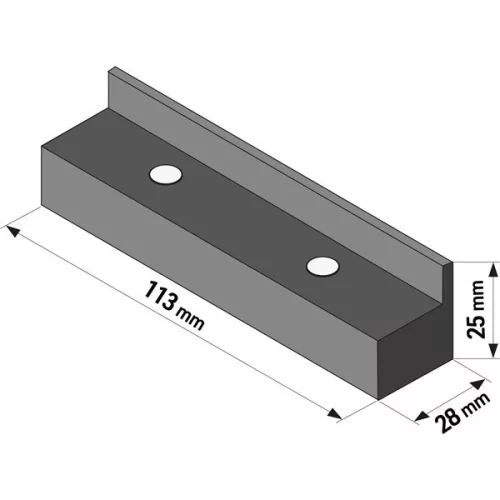 EXTOL PREMIUM védőpofa satuhoz, 2 db, 113 mm, TPU műanyag