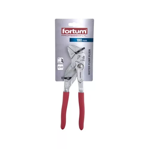 FORTUM vízpumpafogó 180mm, CrV, gumírozott markolattal