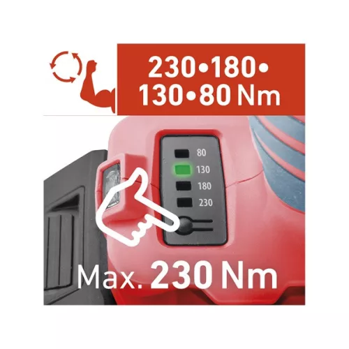 EXTOL PREMIUM Share20V akkus szénkefementes ütvecsavarozó 1/4" hatszög, 20V 2 Ah, 230 Nm