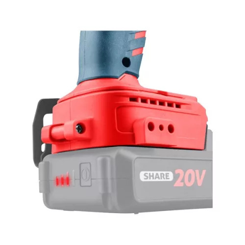 EXTOL PREMIUM Share20V szénkefementes akkus ütvecsavarozó 1/4" hatszög 230 Nm, akku és töltő nélkül