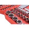 EXTOL PREMIUM racsnis dugókulcs készlet 110db, 1/4" és 1/2", 4-32mm, 32db bit, gyertyakulcs