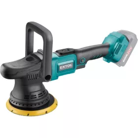   EXTOL INDUSTRIAL Share20V akkus excenteres polírozógép, 20V, 150 mm, akku és töltő nélkül