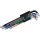 EXTOL PREMIUM Torx kulcs készlet 9db T10-T50 extra hosszú, krómozott, S2, több színű