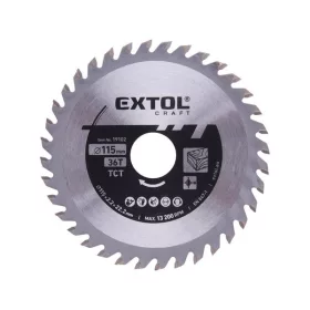   EXTOL CRAFT keményfémlapkás körfűrészlap 115×22,2 mm T36, 2,2 mm, max. 11.000 ford/perc