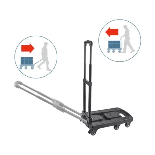 EXTOL PREMIUM összecsukható kézikocsi, 100kg teherbírás, 6 kerekű