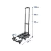 EXTOL PREMIUM összecsukható kézikocsi, 100kg teherbírás, 6 kerekű