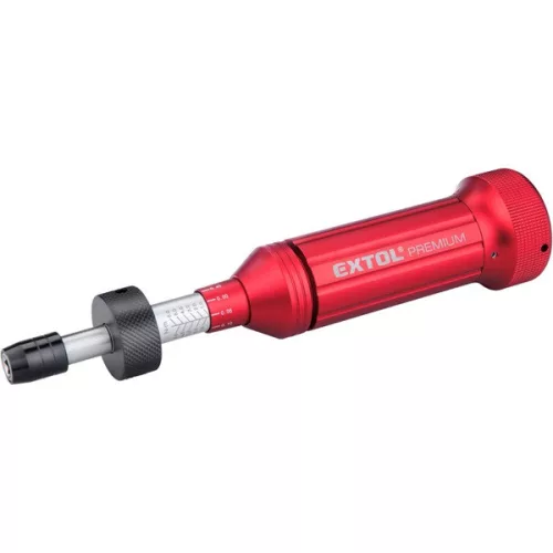 EXTOL PREMIUM nyomaték csavarhúzó bitekhez, 1/4", 1 - 6 Nm, +/- 7% pontosság